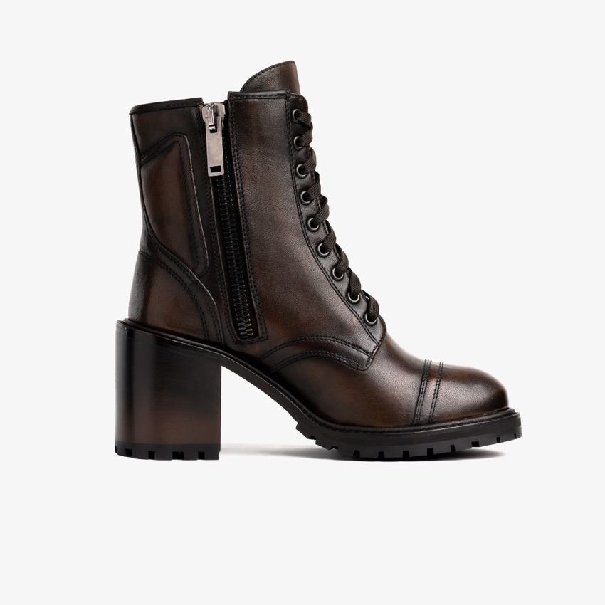 Thursday Boots Rebel Veterlaarzen Dames - Laarzen Zwart Koffie (3109245-OF)